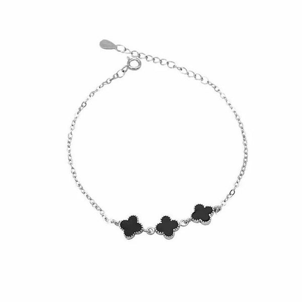 Black flower Bracelet S925 - Brovski 