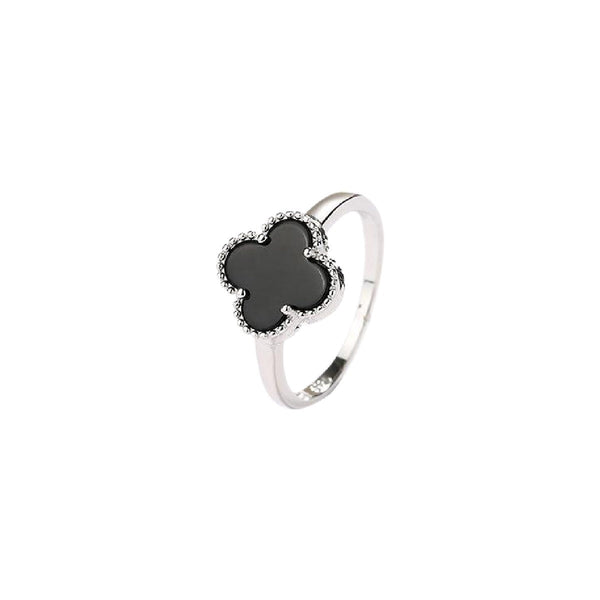 Black leaf ring S925 - Brovski 